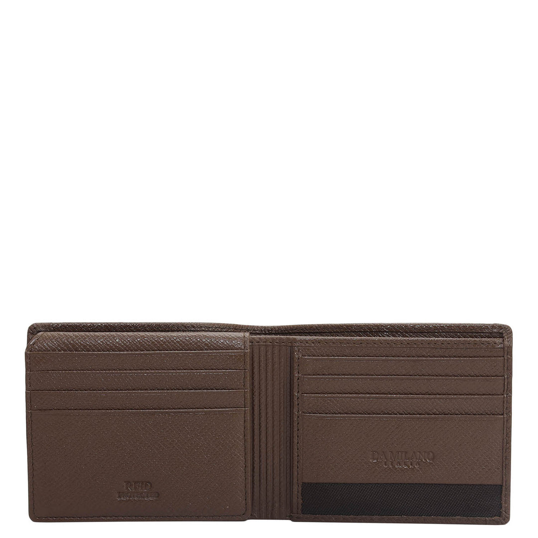 Date Bifold Leather Mens Wallet