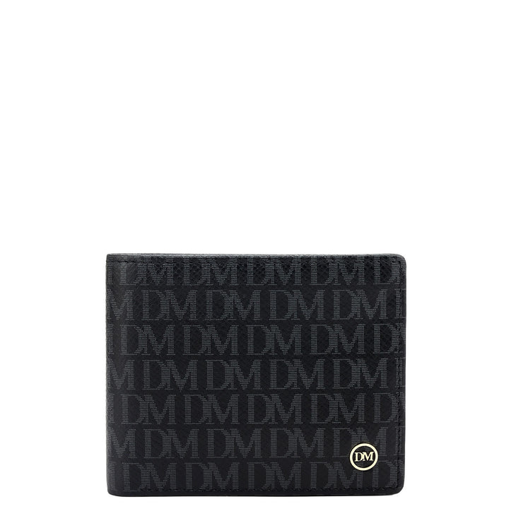Black Bifold Leather Mens Wallet