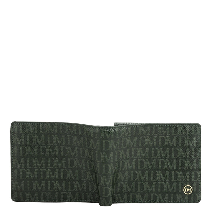 Petrol Green Bifold Leather Mens Wallet