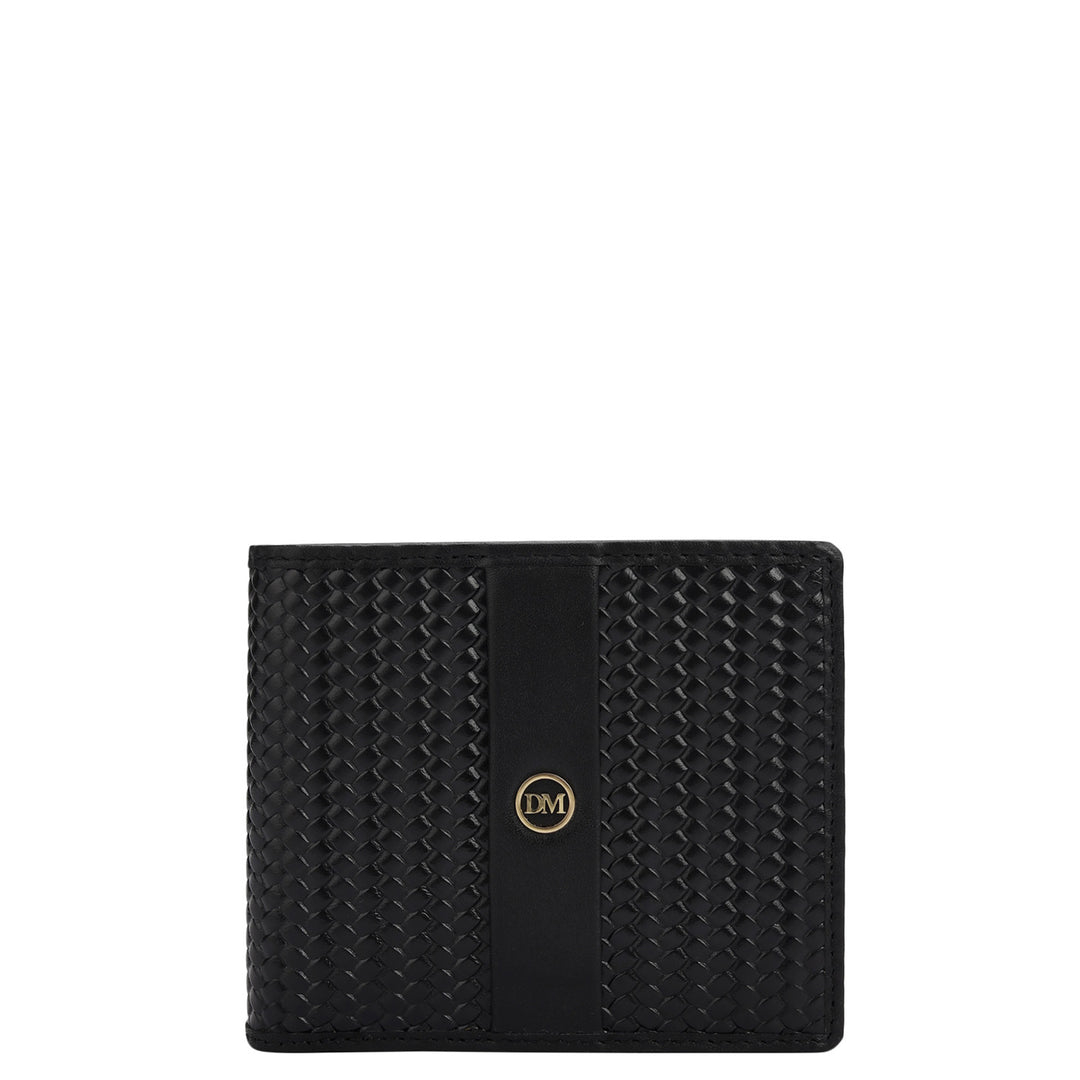 Black Bifold Leather Mens Wallet