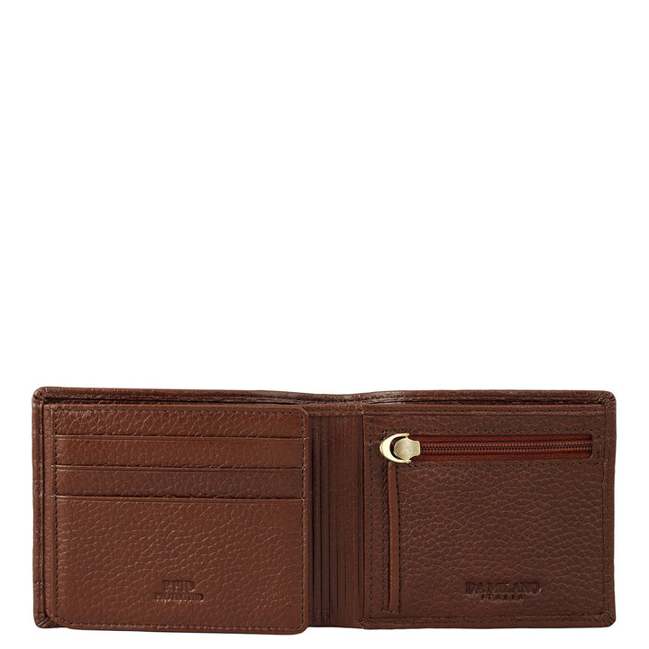 Espresso Bifold Leather Mens Wallet