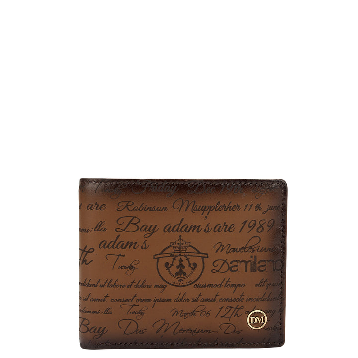 Cognac Bifold Leather Mens Wallet