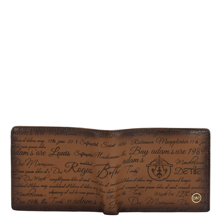 Cognac Bifold Leather Mens Wallet