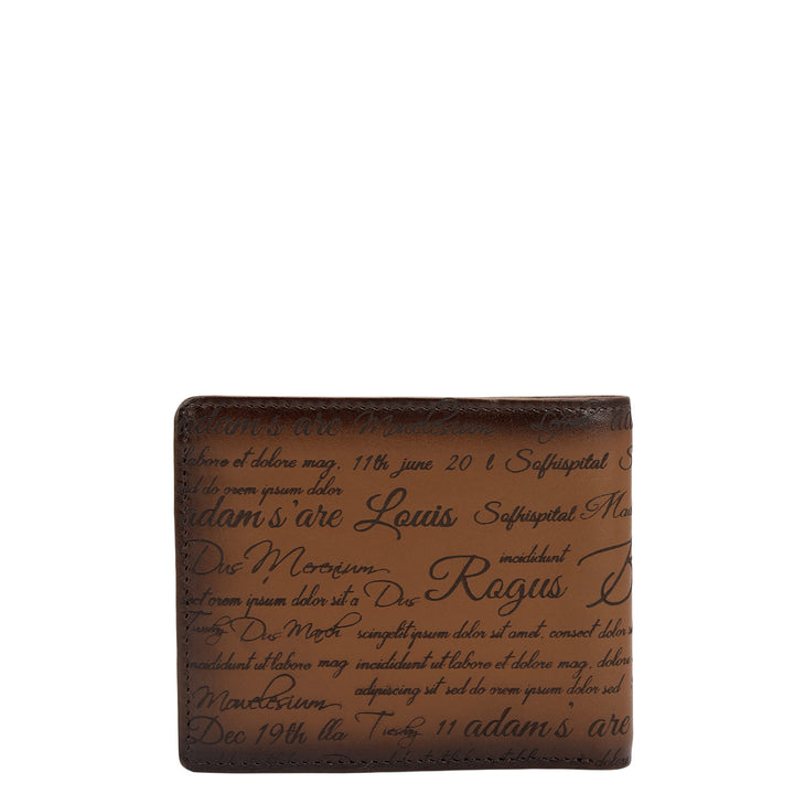Cognac Bifold Leather Mens Wallet