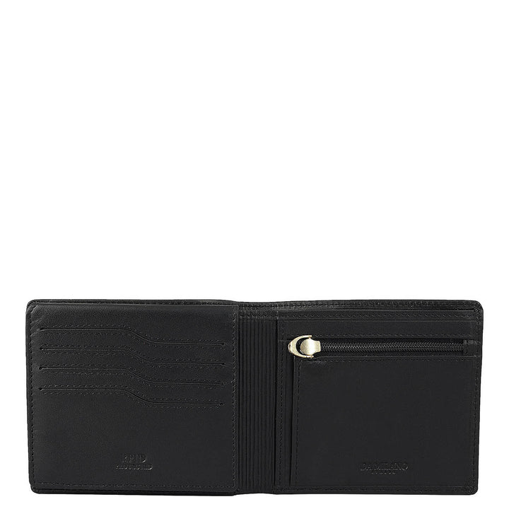 Black Bifold Leather Mens Wallet