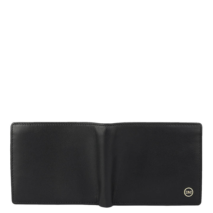Black Bifold Leather Mens Wallet