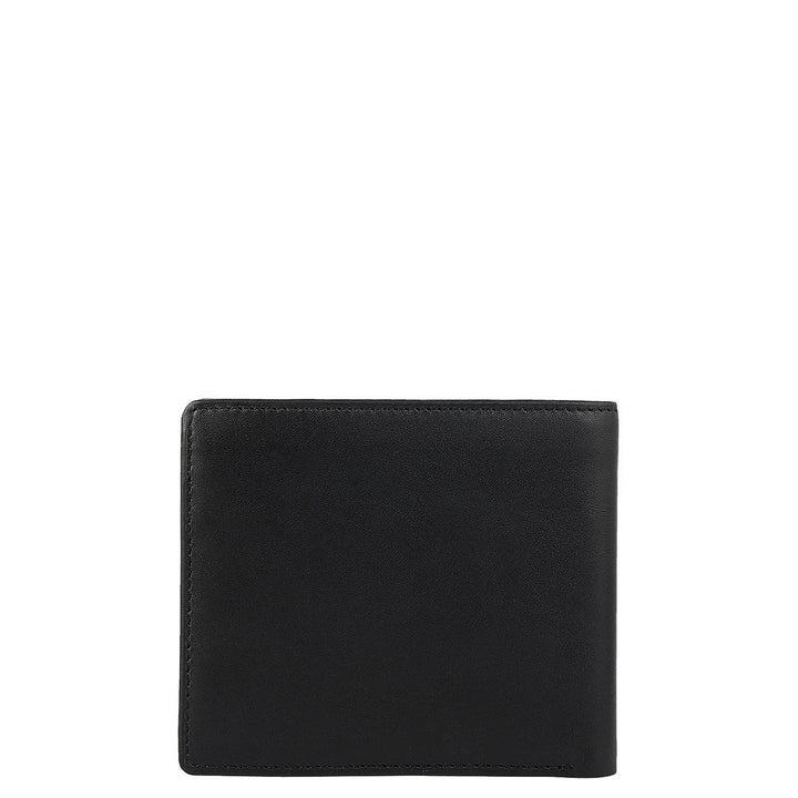 Black Bifold Leather Mens Wallet
