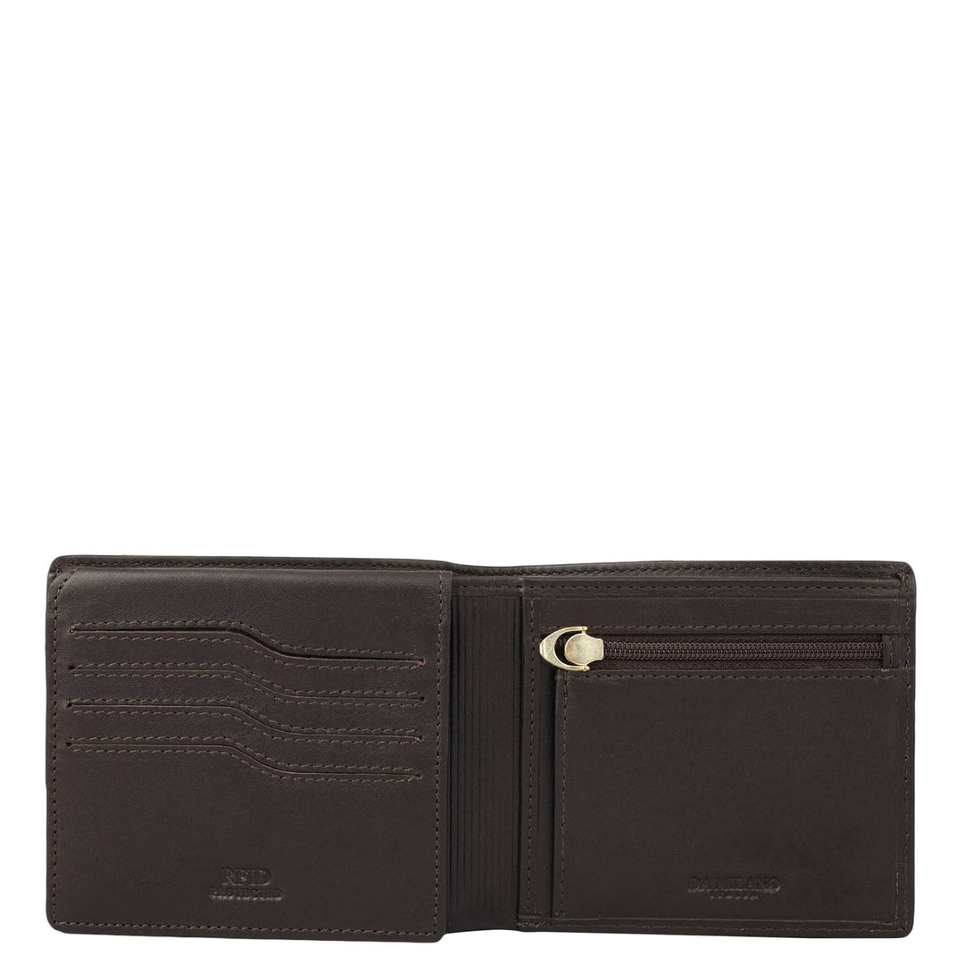 Brown Bifold Leather Mens Wallet