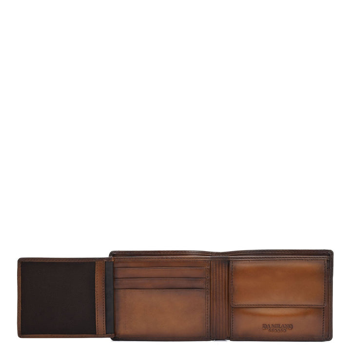 Cognac Bifold Leather Mens Wallet