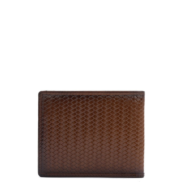 Cognac Bifold Leather Mens Wallet