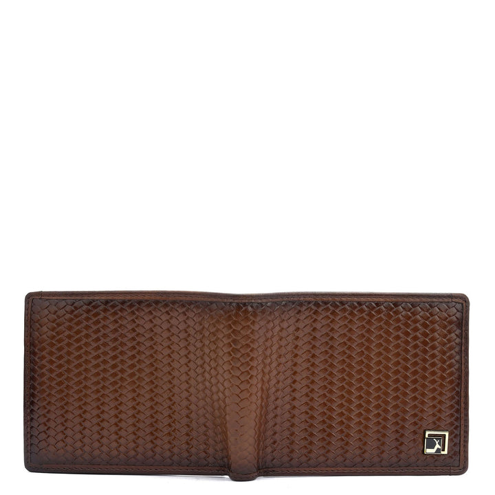 Cognac Bifold Leather Mens Wallet