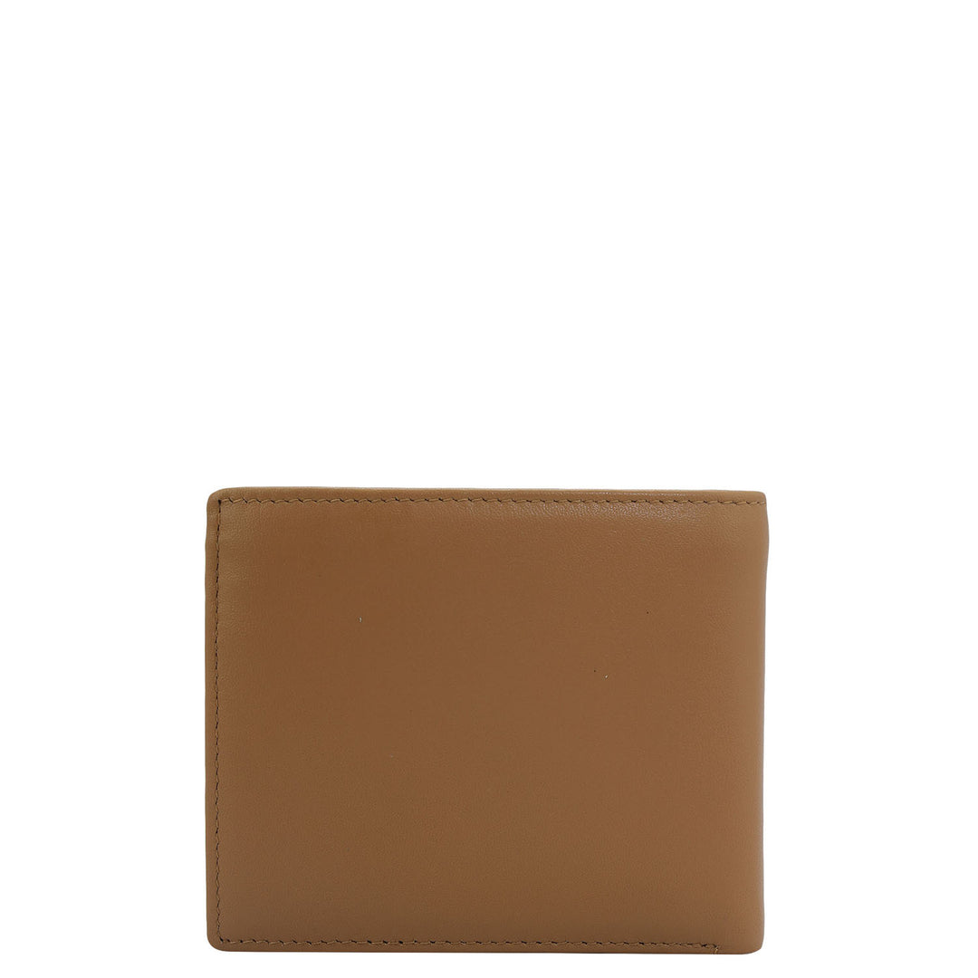 Tan Bifold Leather Mens Wallet