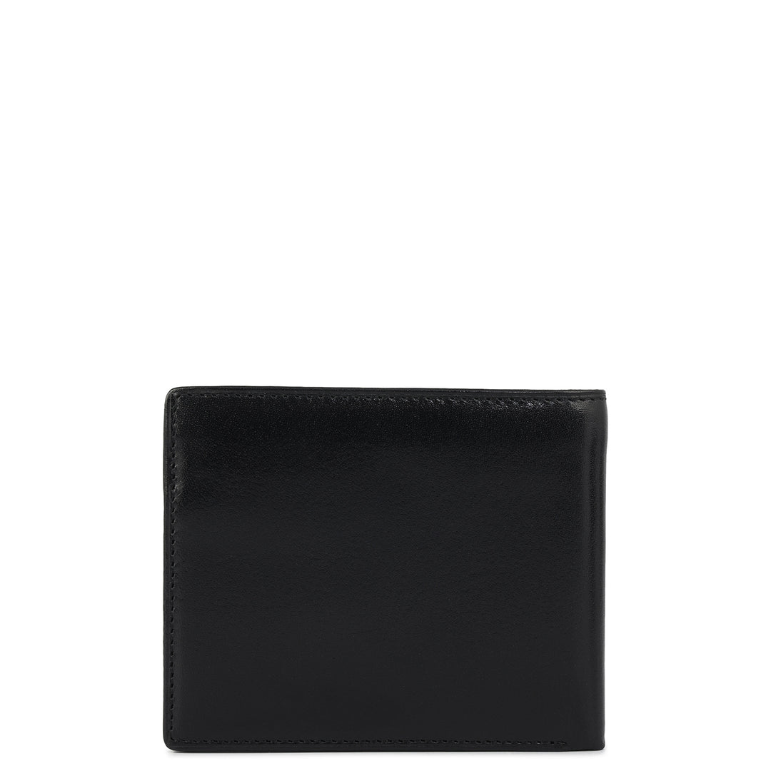 Black Bifold Leather Mens Wallet