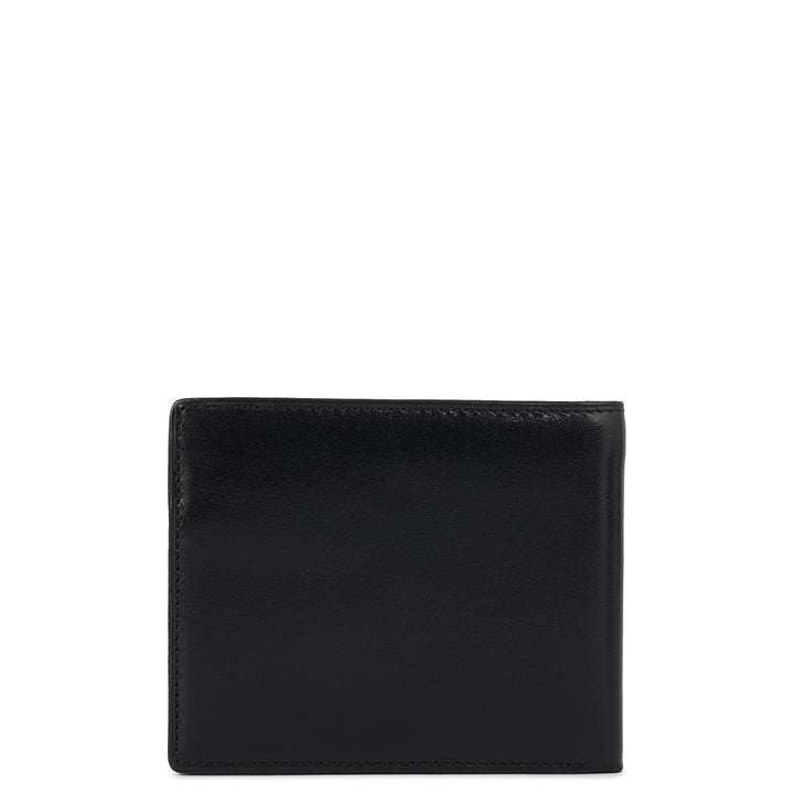 Black Bifold Leather Mens Wallet