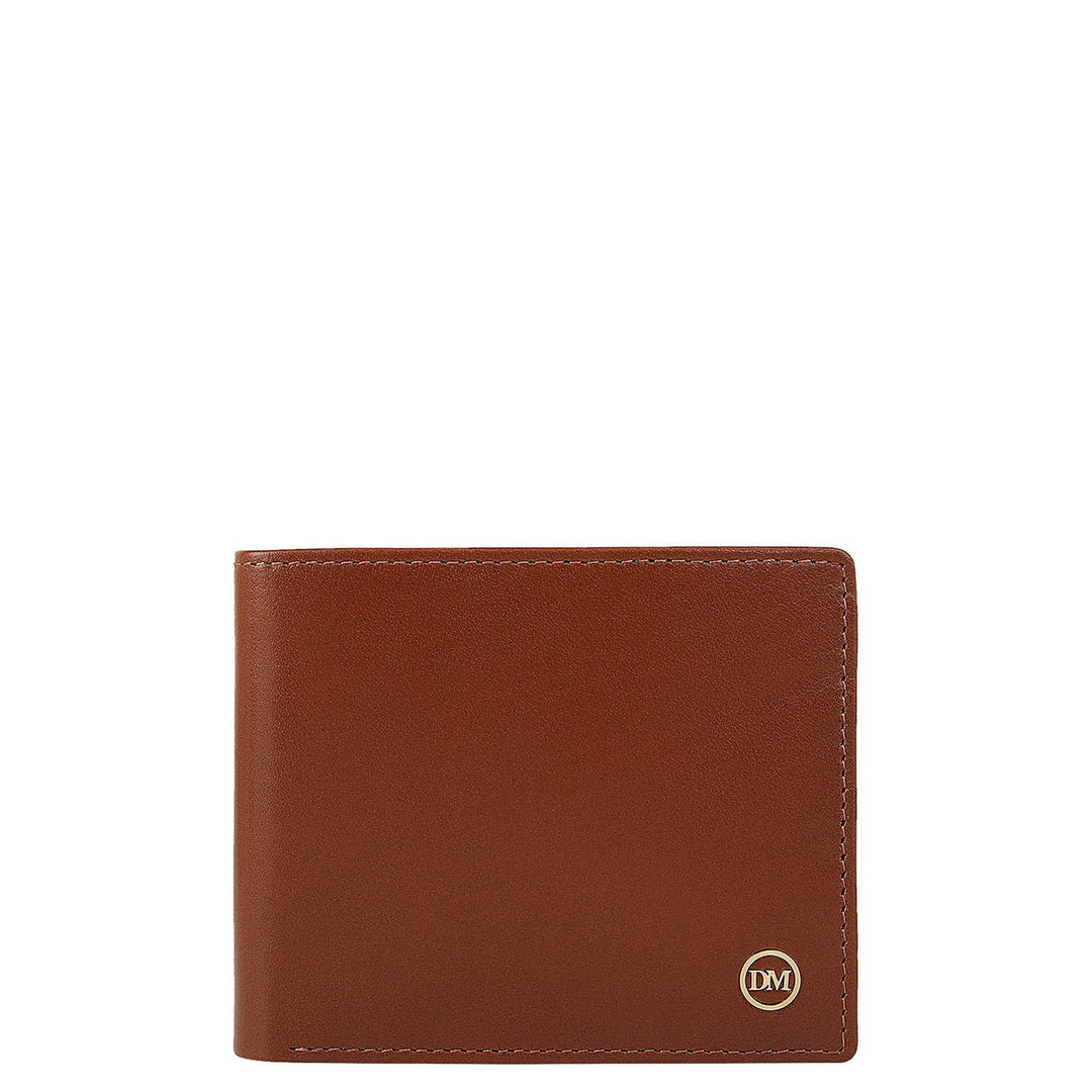 Cognac Bifold Leather Mens Wallet