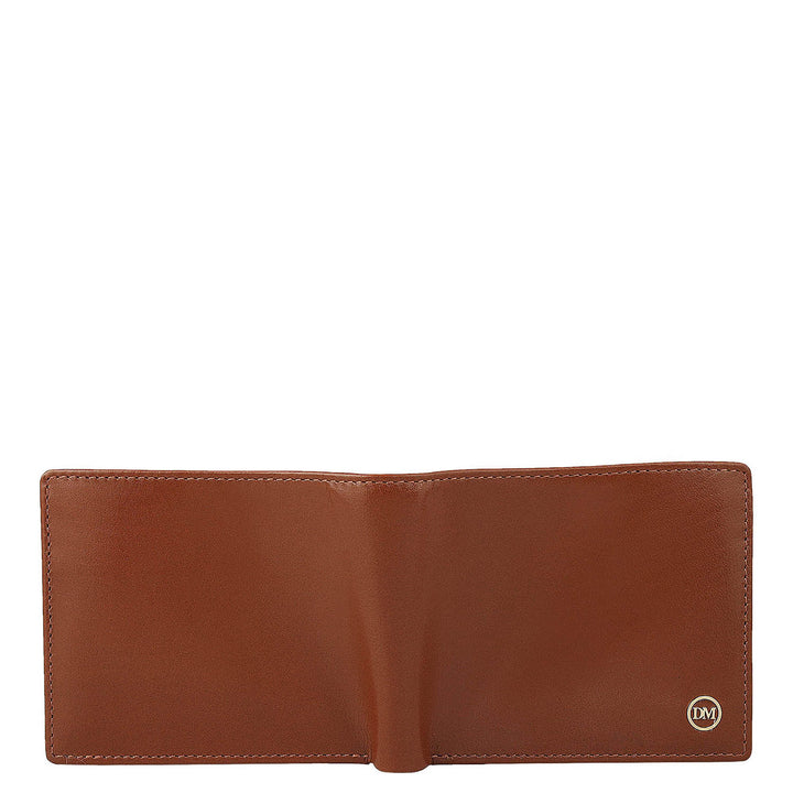 Cognac Bifold Leather Mens Wallet
