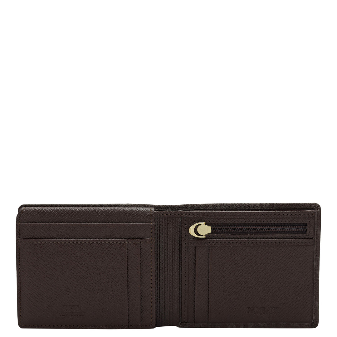 Chocolate Bifold Leather Mens Wallet