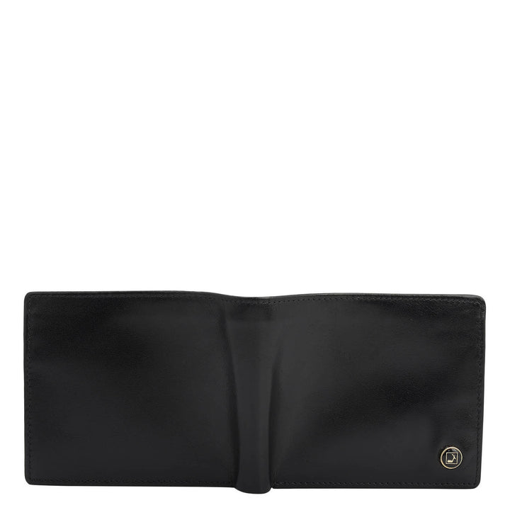 Black Bifold Leather Mens Wallet