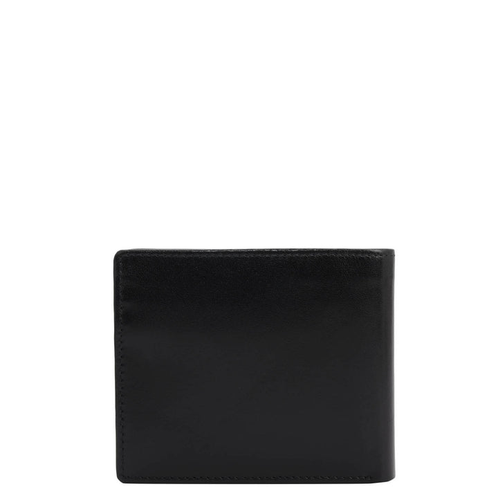 Black Bifold Leather Mens Wallet