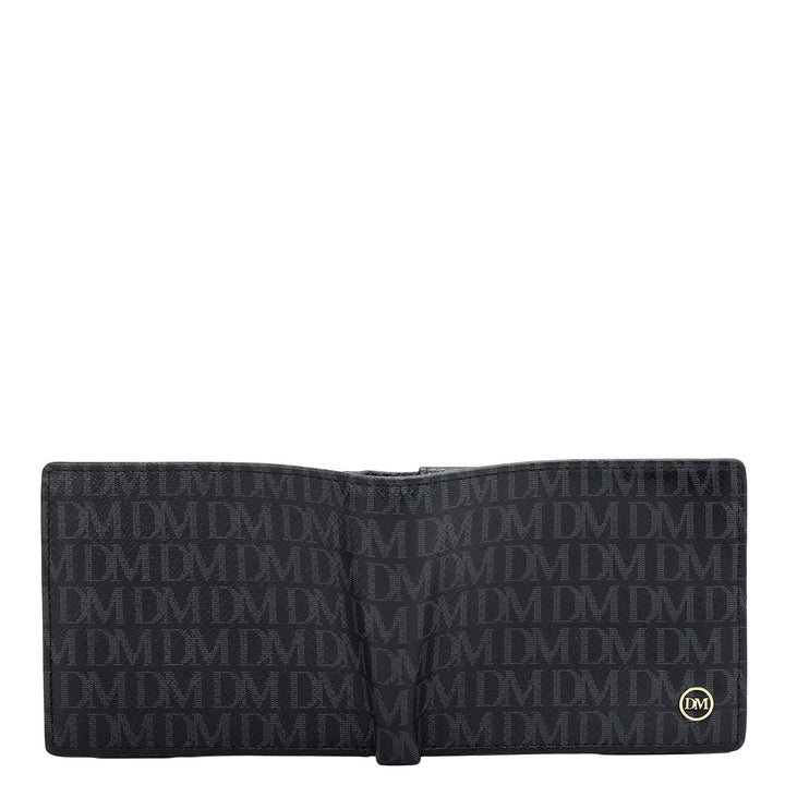 Black Bifold Leather Mens Wallet