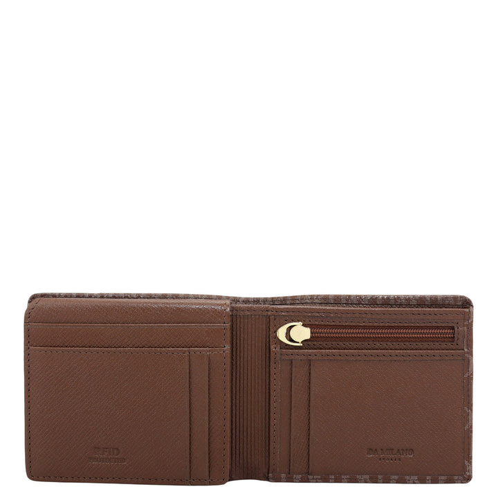 Date Bifold Leather Mens Wallet