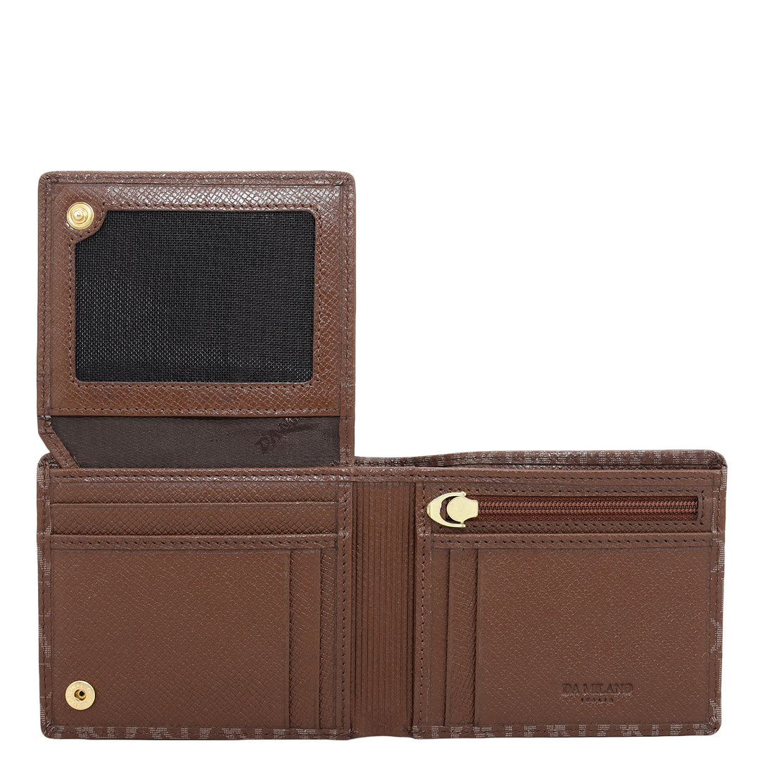Date Bifold Leather Mens Wallet