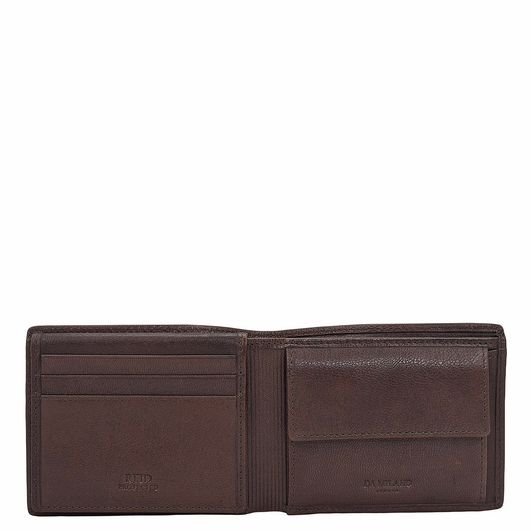 Brown Bifold Leather Mens Wallet