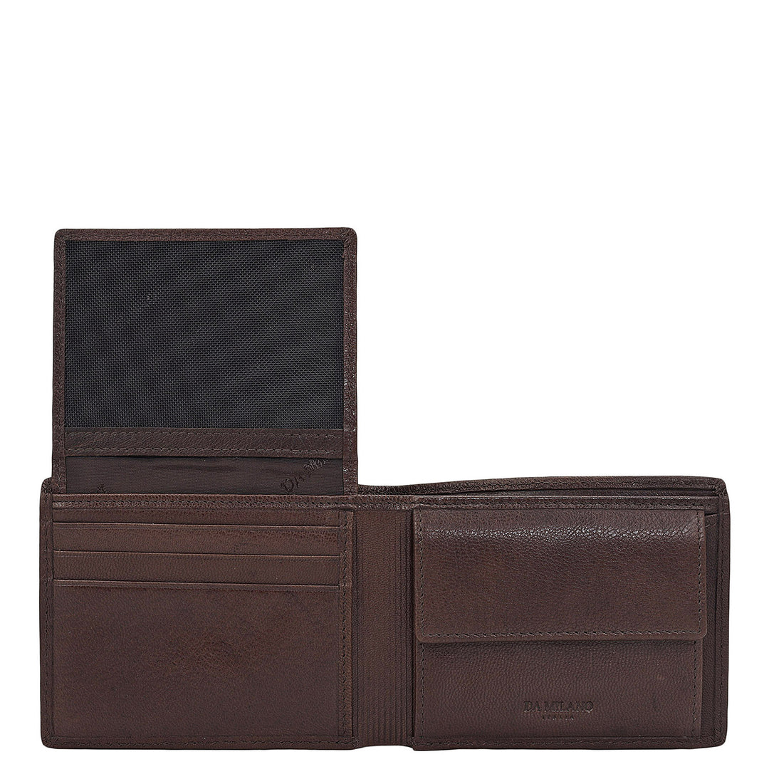 Brown Bifold Leather Mens Wallet