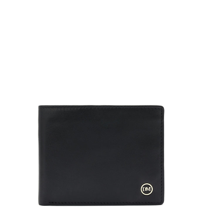 Black Bifold Leather Mens Wallet