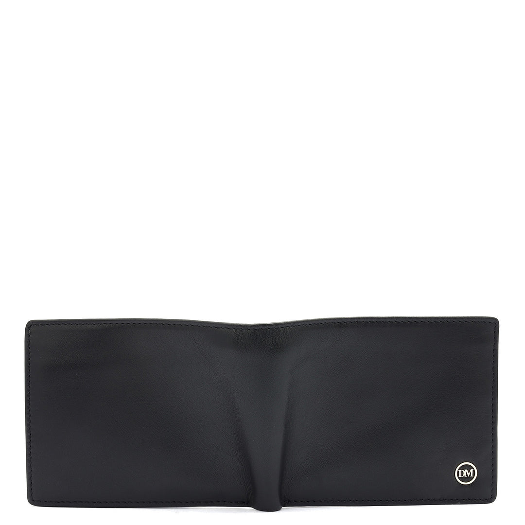 Black Bifold Leather Mens Wallet