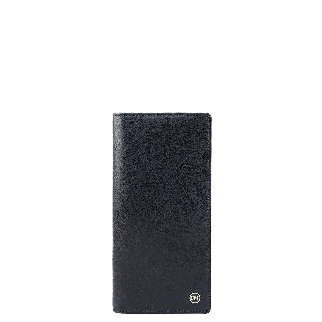 Navy Bifold Leather Mens Wallet