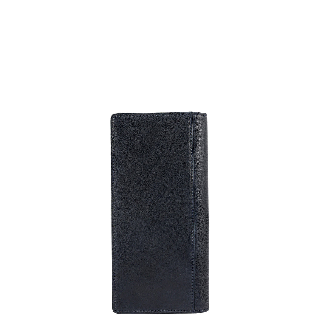 Navy Bifold Leather Mens Wallet
