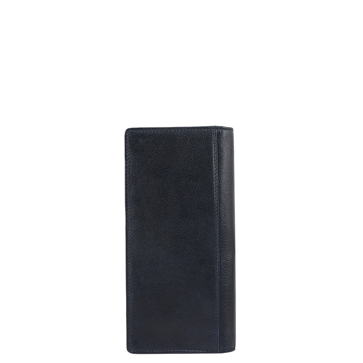 Navy Bifold Leather Mens Wallet