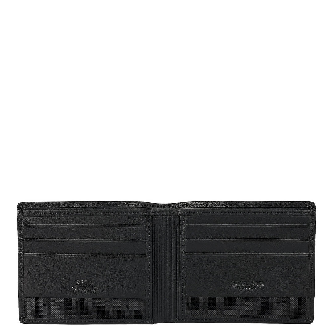 Black Bifold Leather Mens Wallet
