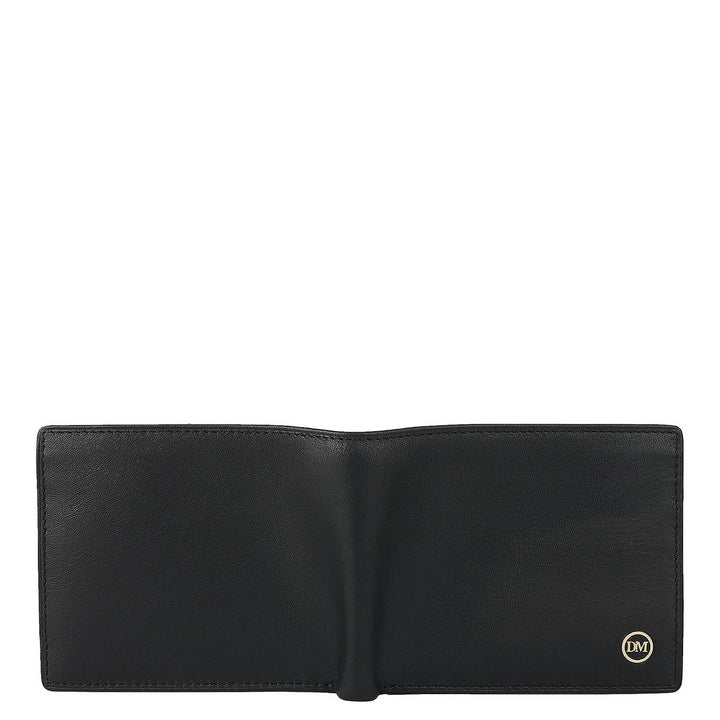 Black Bifold Leather Mens Wallet