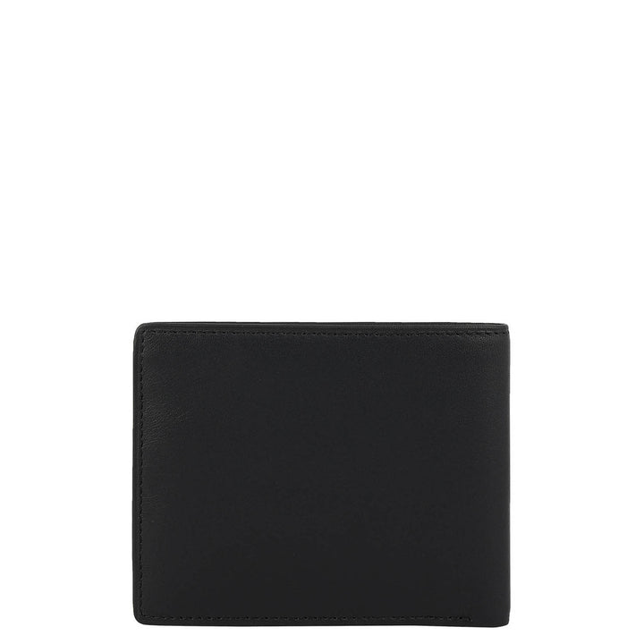 Black Bifold Leather Mens Wallet