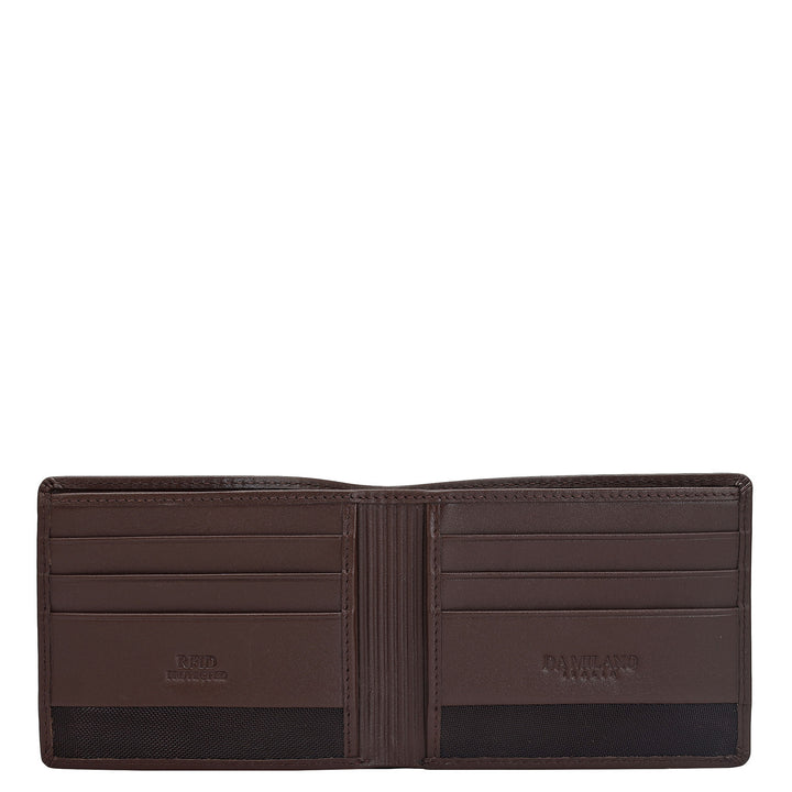 Brown Bifold Leather Mens Wallet