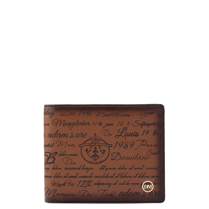 Cognac Bifold Leather Mens Wallet