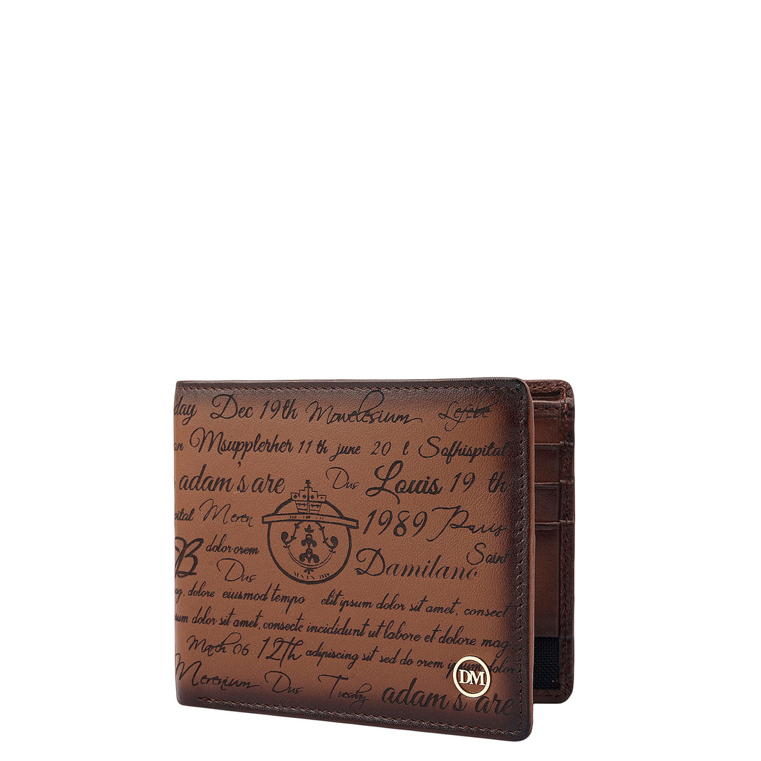 Cognac Bifold Leather Mens Wallet