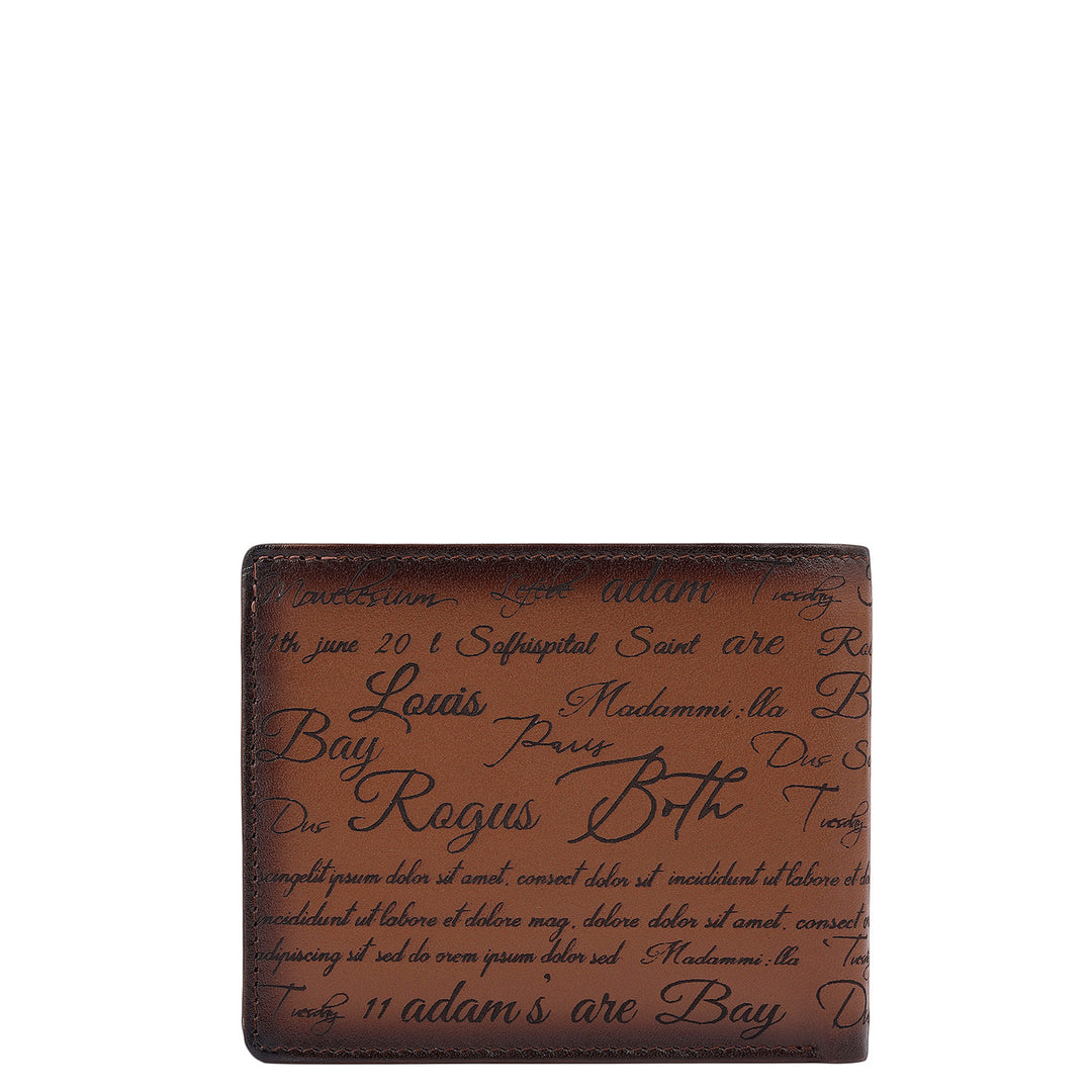 Cognac Bifold Leather Mens Wallet