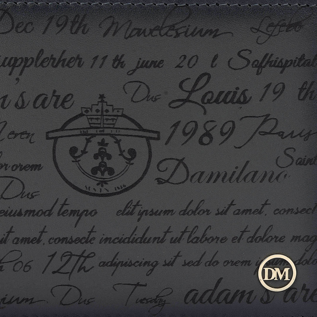 Grey Bifold Leather Mens Wallet