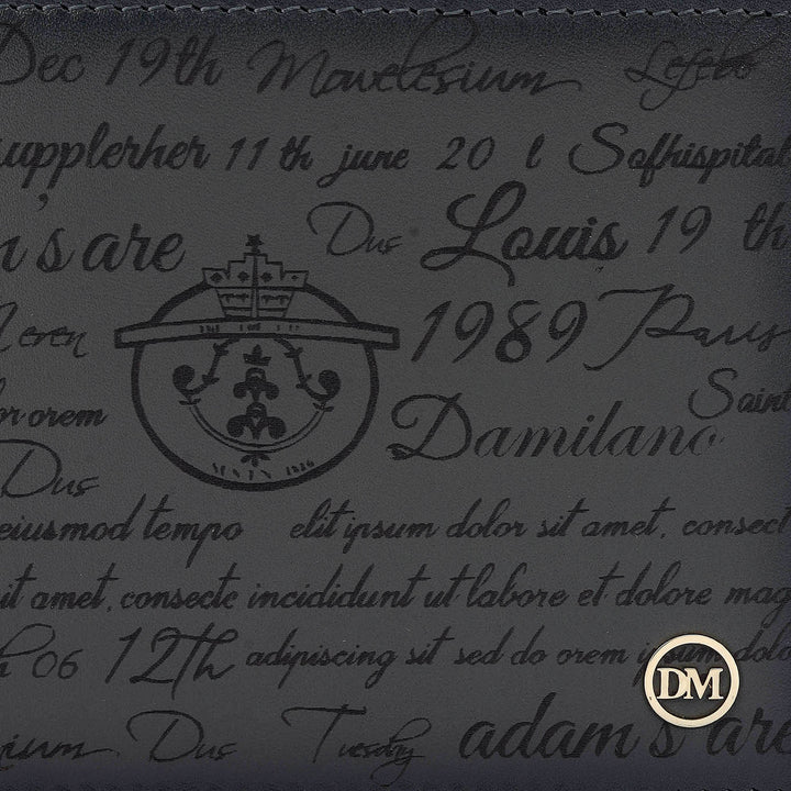 Grey Bifold Leather Mens Wallet