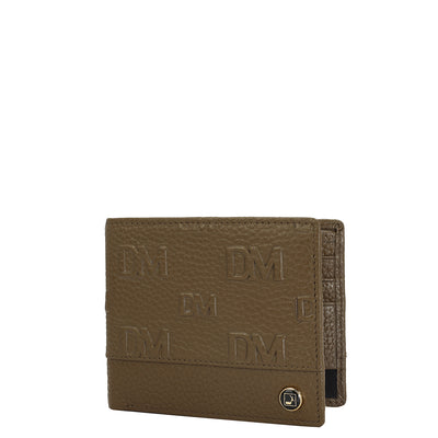 Monogram Wax Leather Mens Wallet - Moss