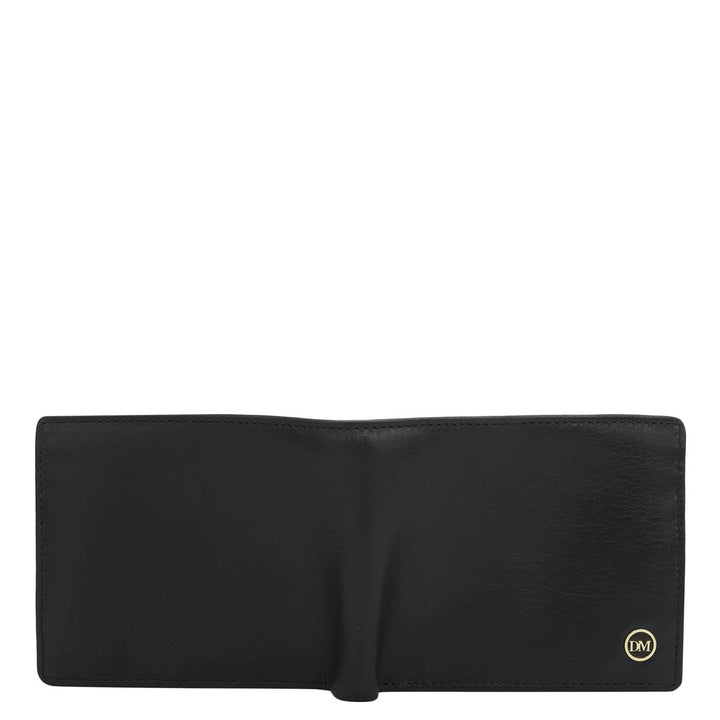 Black Bifold Leather Mens Wallet