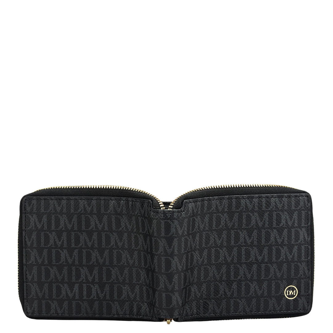 Black Bifold Leather Mens Wallet