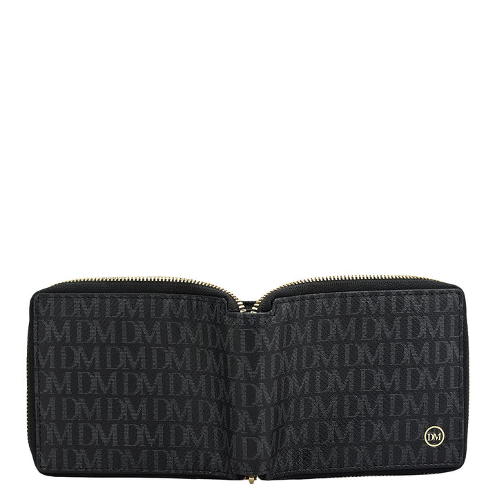 Black Bifold Leather Mens Wallet