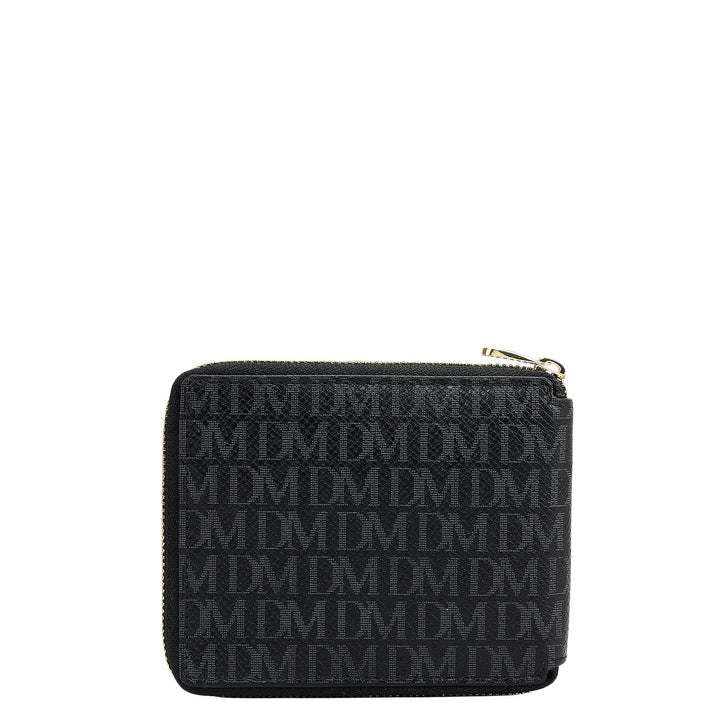 Black Bifold Leather Mens Wallet