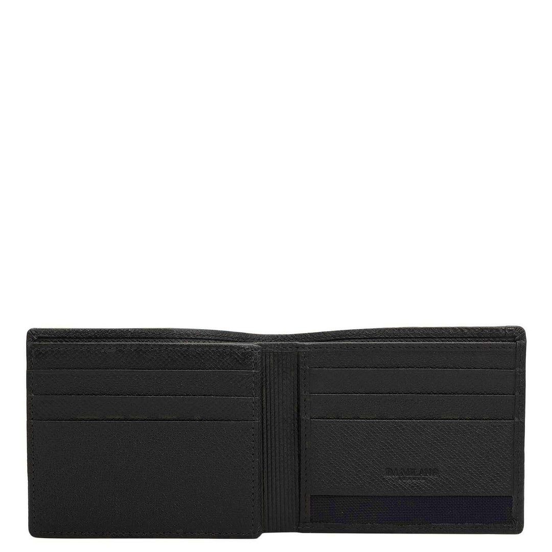 Black Bifold Leather Mens Wallet