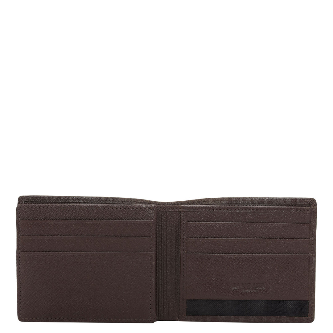 Chocolate Bifold Leather Mens Wallet