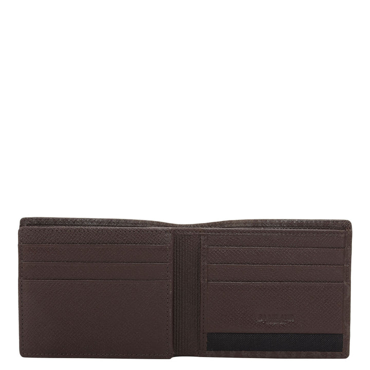Chocolate Bifold Leather Mens Wallet